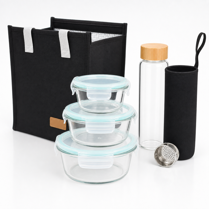 Kit Vianda Sin Drama — Lonchera + Tapers + Botella