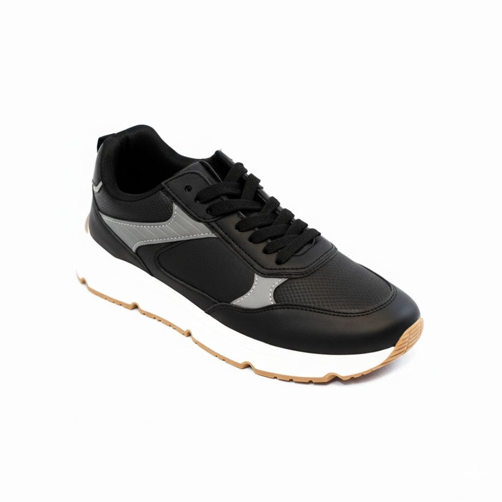 Milano – Negro con detalles grises, elegancia casual