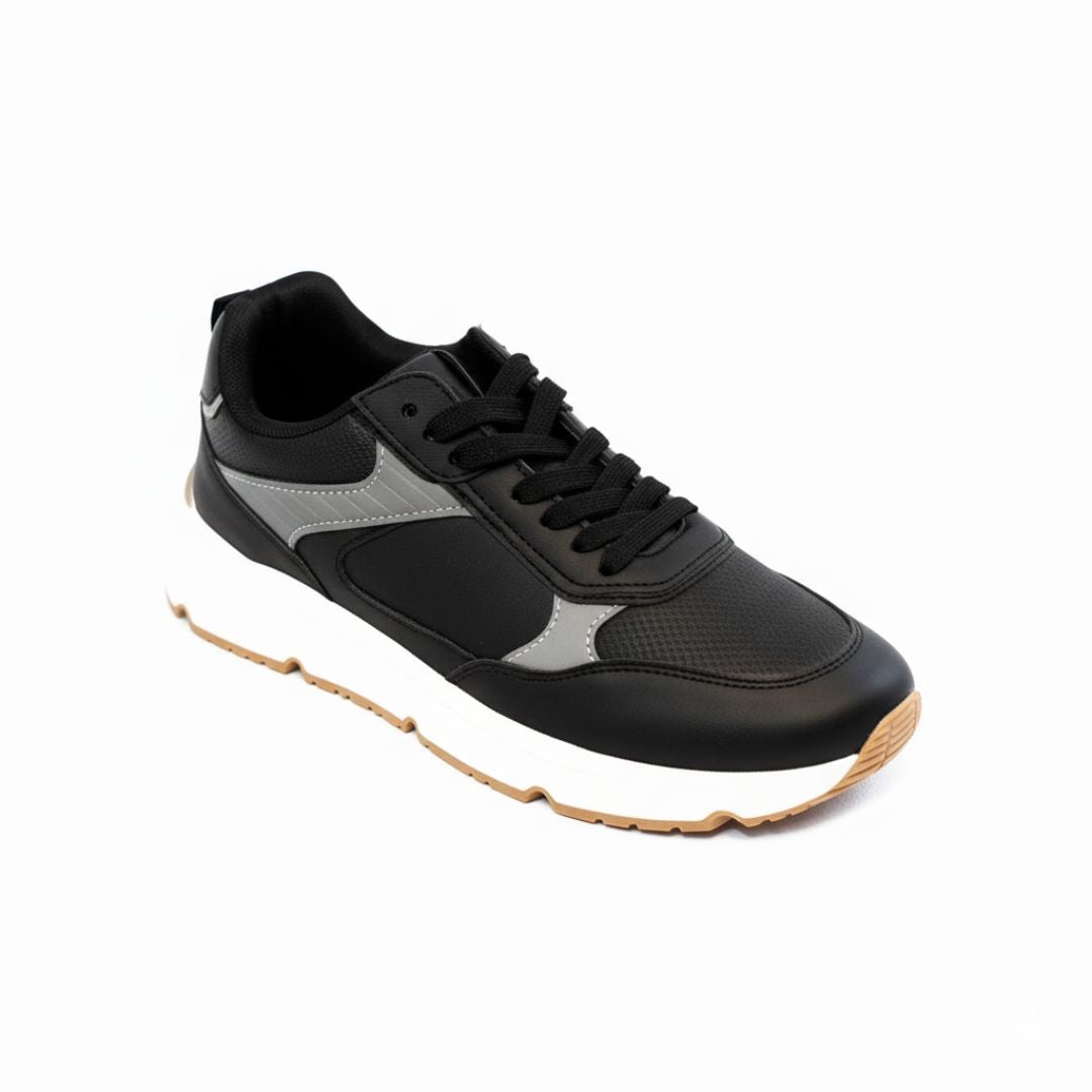 Milano – Negro con detalles grises, elegancia casual