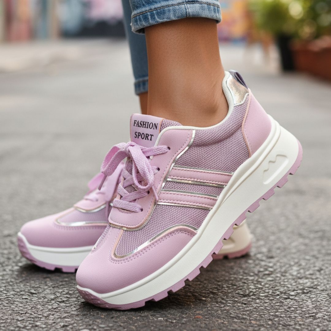 Urban Steps Blush | Championes cómodos y livianos con plataforma
