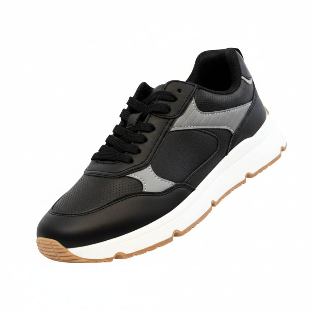 Milano – Negro con detalles grises, elegancia casual